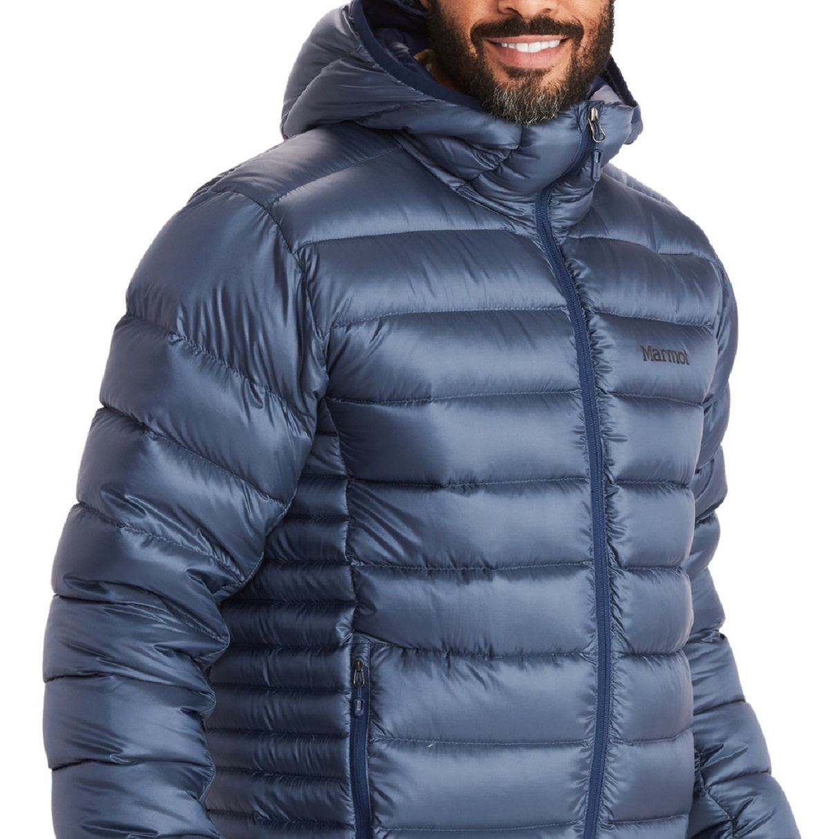 Marmot Men's Hype Down Puffer Jacket Blue Size Medium