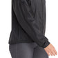 Marmot Women's Zippered Pocketed Water Repellant Droptail Hem Cuffed Sleeve Hooded Jacket Black Size Large