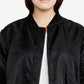 Rachel Roy Women's Trendy Plus Bomber Jacket Black Size 3X