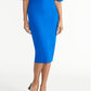 Rachel Roy Women's Off The Shoulder V Neck Ruffle Dress Blue Size X-Small
