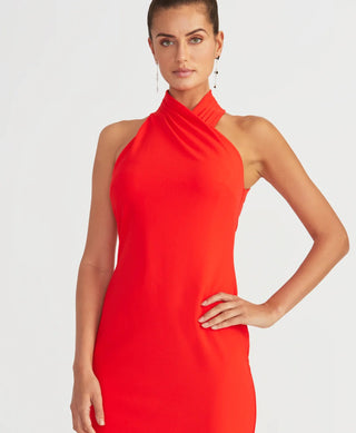 Rachel Roy Women's Halter Sheath Dress Red Size Medium