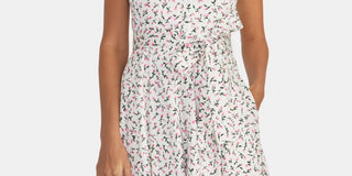 RACHEL Rachel Roy Women's Print Fit & Flare Sundress White Size 8