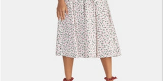 RACHEL Rachel Roy Women's Print Fit & Flare Sundress White Size 8