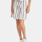 Rachel Roy Women's Ania Linen Blend Striped Straight Skirt Pink Size 2