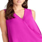 Rachel Roy Women's Surplice Blouse Fucsia Size Small