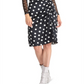 Rachel Roy Women's Susannah Polka Dot Gathered Skirt Black Size 0