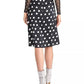 Rachel Roy Women's Susannah Polka Dot Gathered Skirt Black Size 0