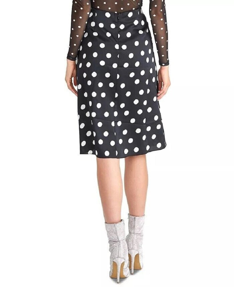 Rachel Roy Women's Susannah Polka Dot Gathered Skirt Black Size 0