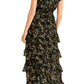 Rachel Roy Women's Maxi Dress Issa Texture Print Black Size 12