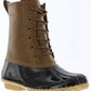 Sporto Women's Ariel Faux Leather Ankle Rain Boots Brown Size 7 M