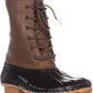 Sporto Women's Ariel Faux Leather Ankle Rain Boots Brown Size 8.5