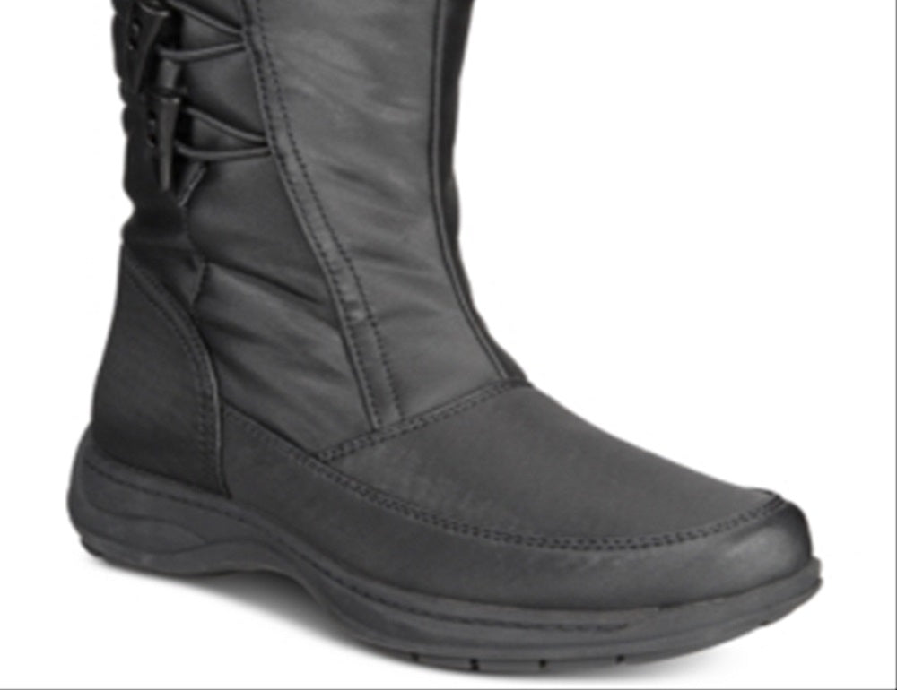 Sporto Women's Dana Closed Toe Mid Calf Cold Weather Boots Black Size 10 M