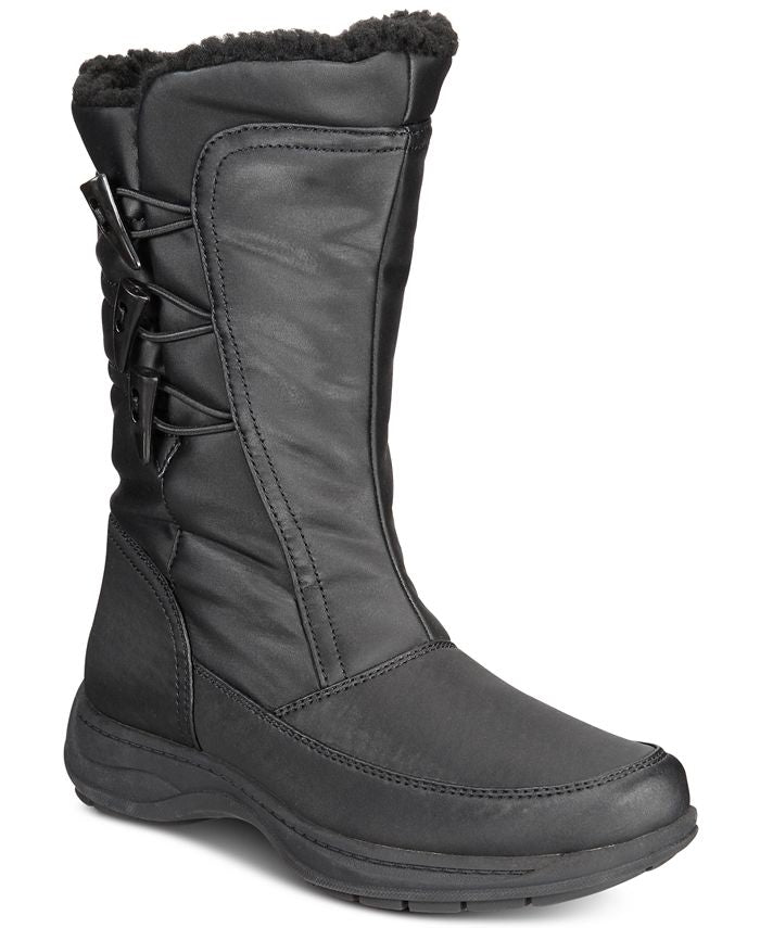 Sporto Women's Dana Closed Toe Mid Calf Cold Weather Boots Black Size 8.5 M