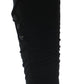 Khmobu Women's Rose Button Trim Boots Black Size 8.5 M