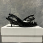 Alexander Mcqueen Women's Spiked Kitten Heel Pumps Black Size 4