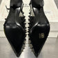 Alexander Mcqueen Women's Spiked Kitten Heel Pumps Black Size 4