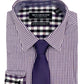 Nick Graham Men's Modern Fit Dress Shirt And Tie Purple Size 15X34X35
