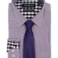 Nick Graham Men's Modern Fit Dress Shirt And Tie Purple Size 15X34X35