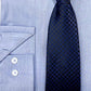 Nick Graham Men's Slim Fit Chambray Dress Shirt & Tie Set Blue Size 34X35