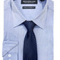 Nick Graham Men's Slim Fit Chambray Dress Shirt & Tie Set Blue Size 32X33