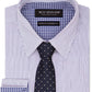 Nick Graham Men's Modern Fit Dress Shirt & Tie Blue Size 14X32X33