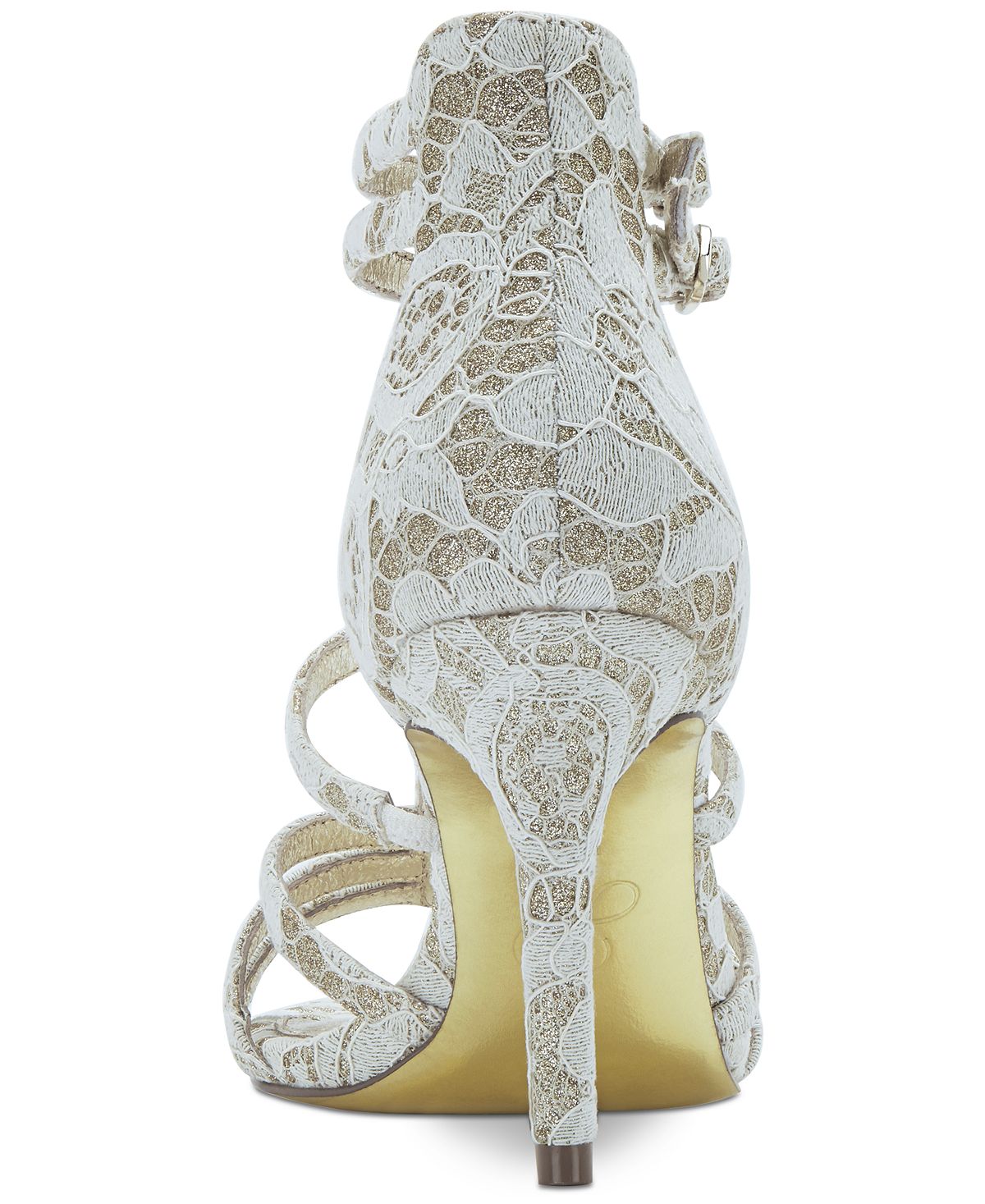 Adrianna Papell Women's Adara Fabric Open Toe Special Shoes Gold Size 8.5 M