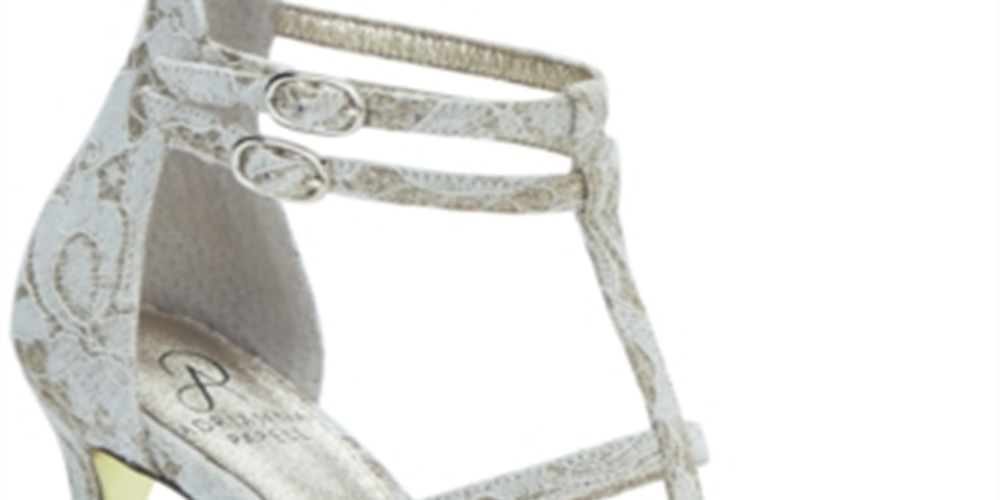 Adrianna Papell Women's Adara Fabric Open Toe Special Shoes Gold Size 8.5 M