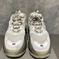 Balenciaga Men's Triple S Clear Sole Low Top Sneakers White Size 13