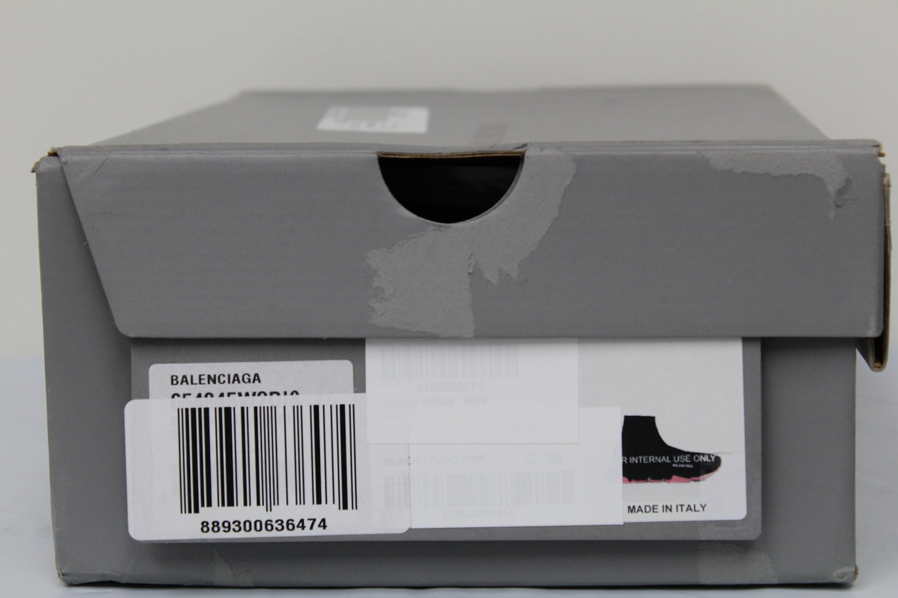 Balenciaga Women's Mid Speed Sock Sneaker Black Size 8