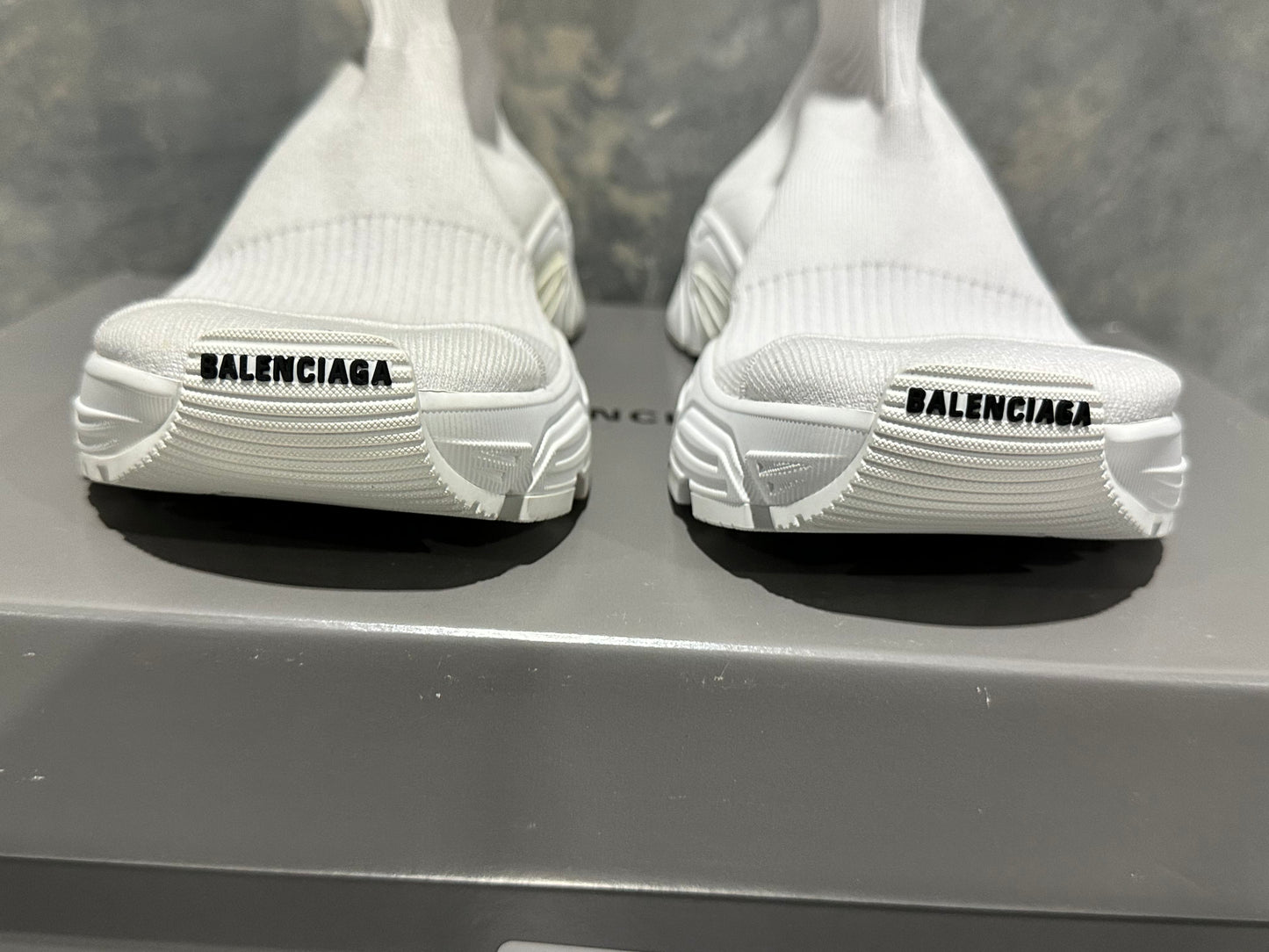 Balenciaga Women's Speed 3.0 Knit Sock Sneakers White Size 9