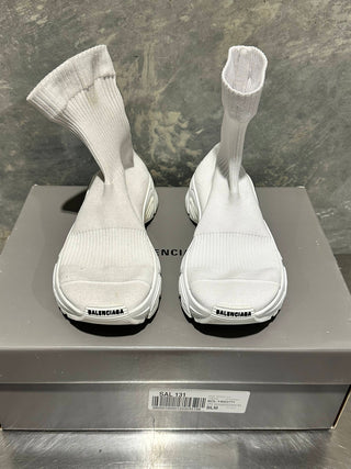 Balenciaga Women's Speed 3.0 Knit Sock Sneakers White Size 9