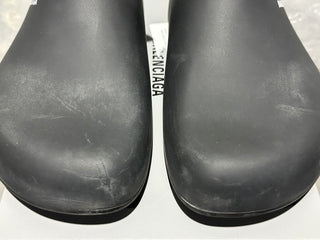 Balenciaga Men's Logo Pool Closed Clog Black Size 9
