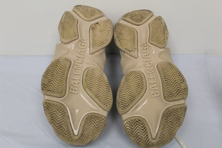 Balenciaga Women's Triple S Cutout Logo Sneakers White Size 7