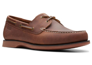 Clarks Men's Port View Boat Shoes Brown Size 8.5 M