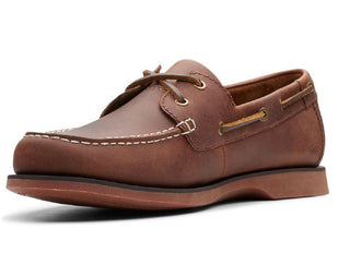 Clarks Men's Port View Boat Shoes Brown Size 8.5 M