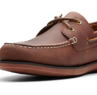 Clarks Men's Port View Boat Shoes Brown Size 8.5 M