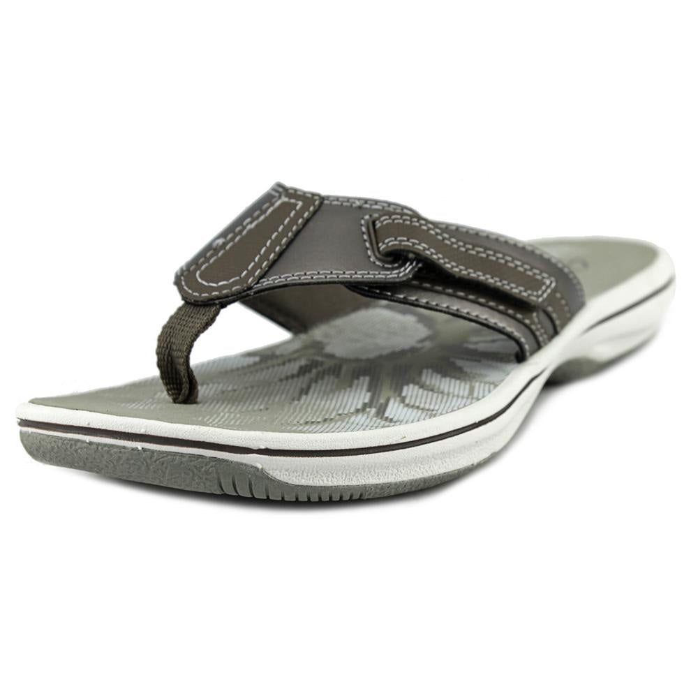 Clarks Women's Brinkley JoJo Open Toe Casual Flip Flops Flip Flop Sandals Gray Size 6