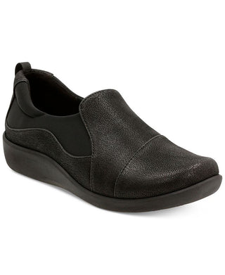 Clarks Women's Cloudsteppers Sillian Paz Flats Black Size 7.5 M