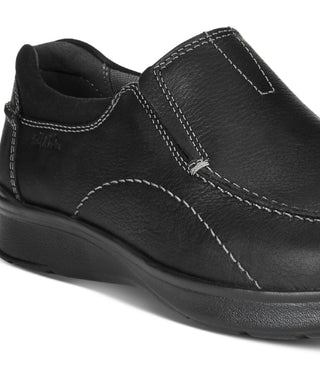 Clarks Men's Cotrell Step Bike Toe Slip On Shoes Black Size 10.5 W