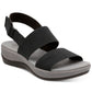 Clarks Women's Arla Jacory Flat Sandals Black Size 11 M