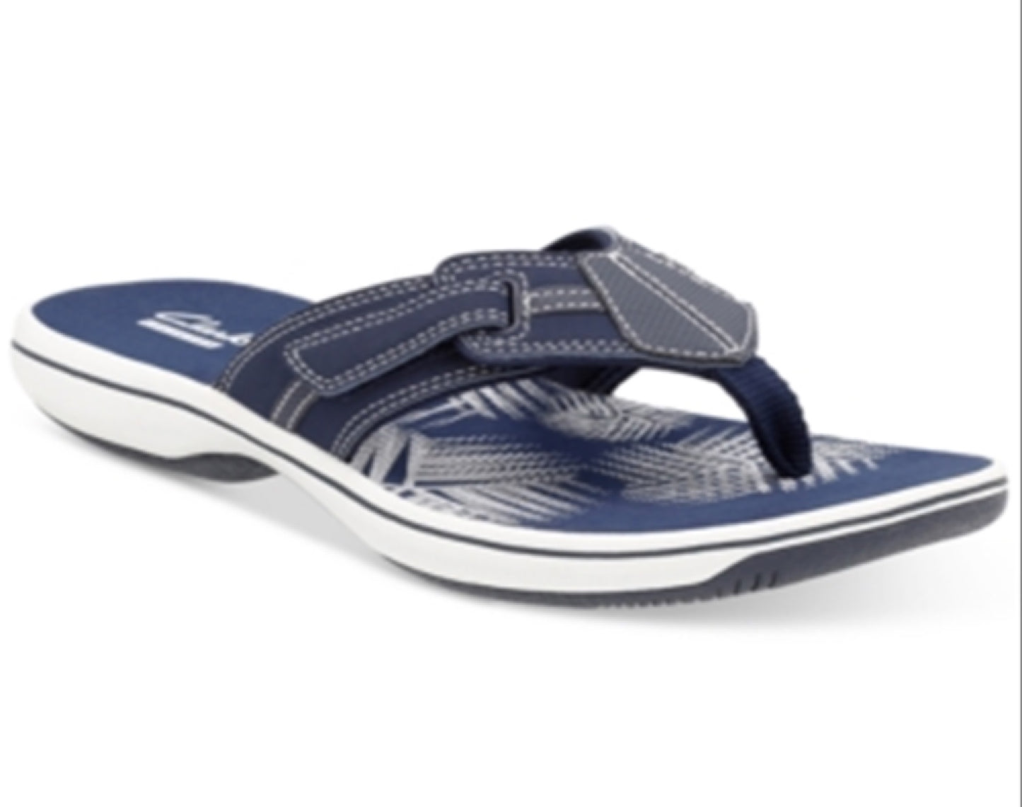 Clarks Women's Brinkley Bree Flip Flops Blue Size 12 M
