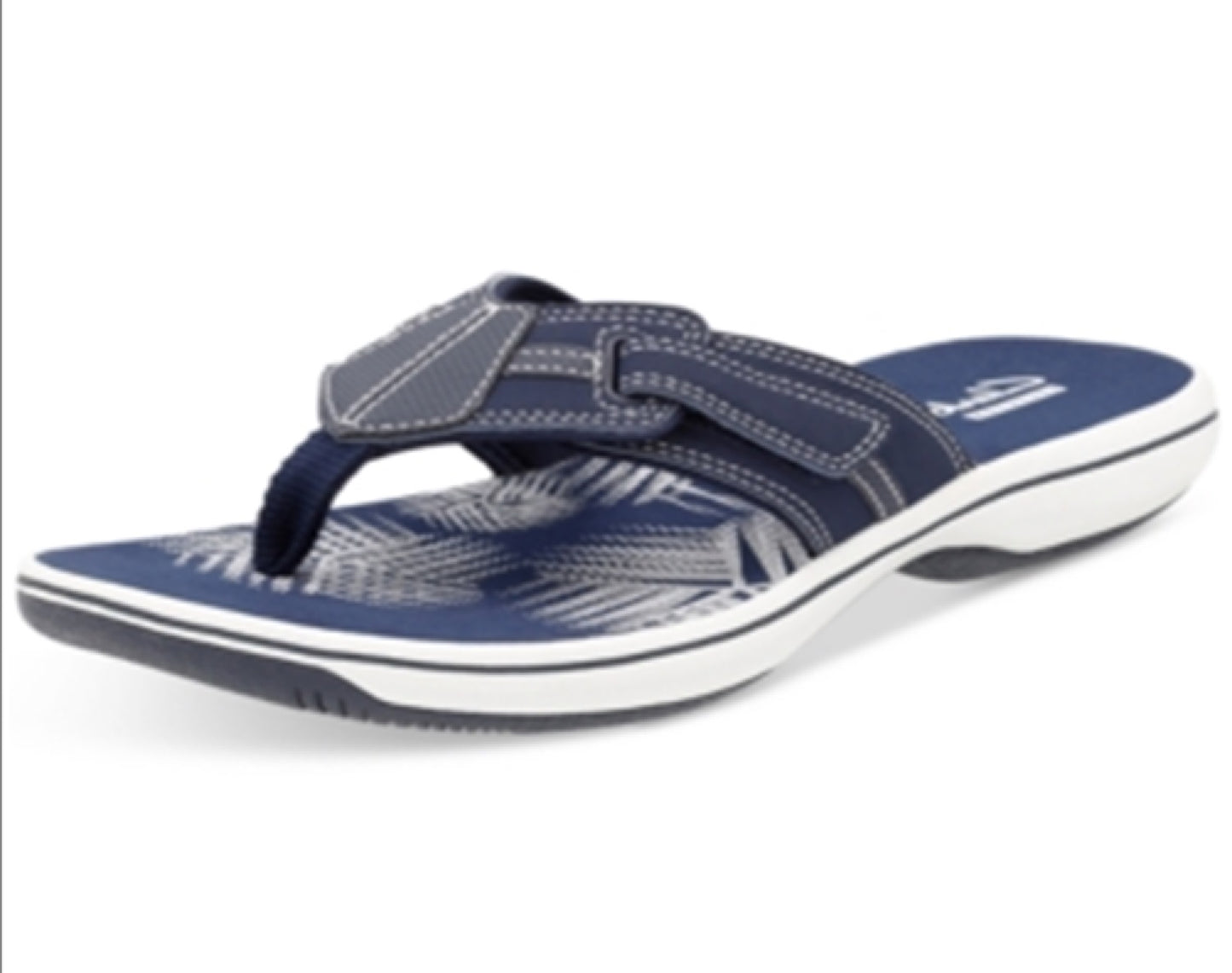 Clarks Women's Brinkley Bree Flip Flops Blue Size 12 M