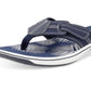 Clarks Women's Brinkley Bree Flip Flops Blue Size 12 M