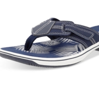 Clarks Women's Brinkley Bree Flip Flops Blue Size 12 M