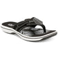 Clarks Women's Brinkley Bree Flip Flops Shoes Black Size 12 M