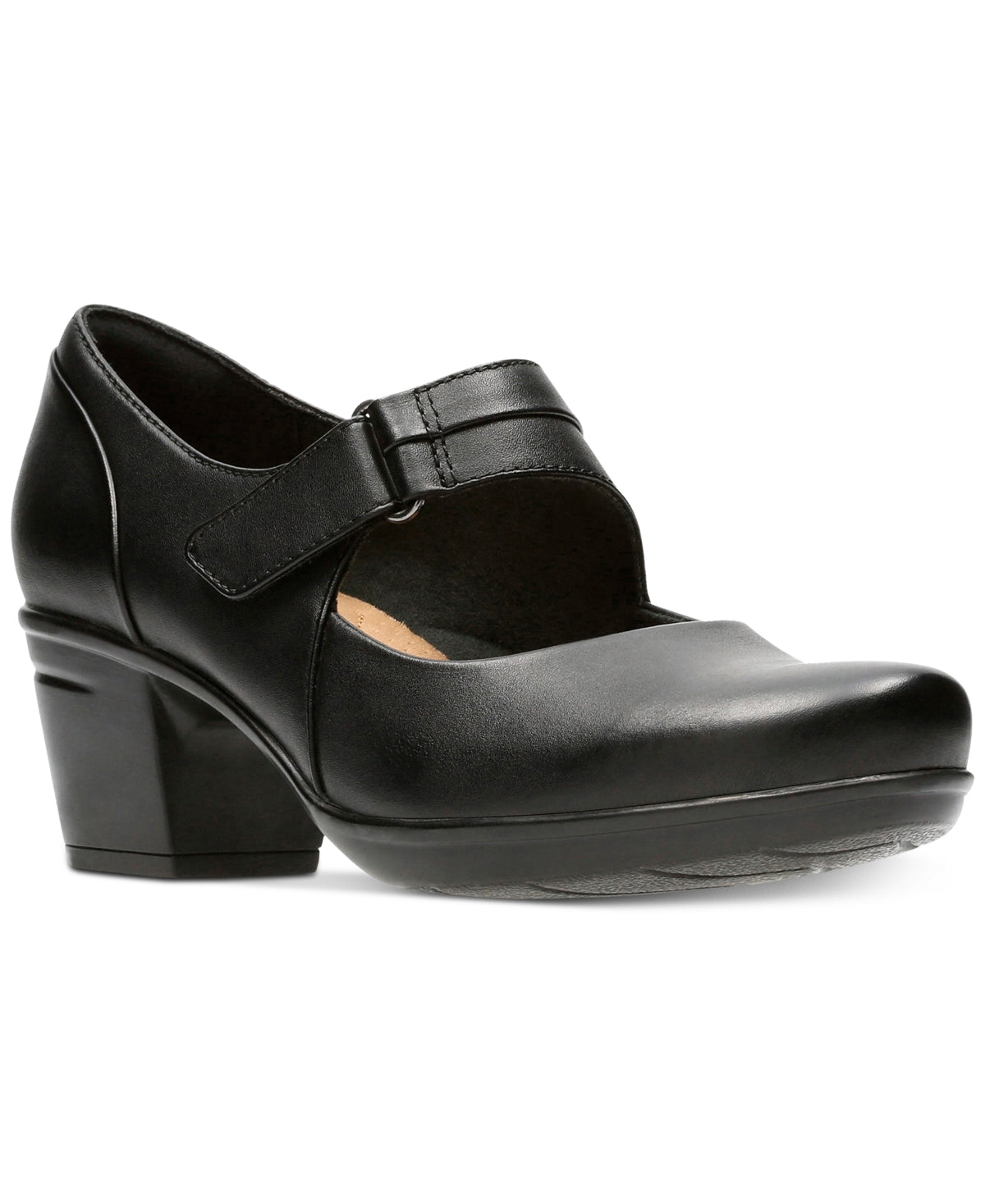 Clarks Women's Emslie Lulin Mary Jane Pumps Black Size 6.5 M