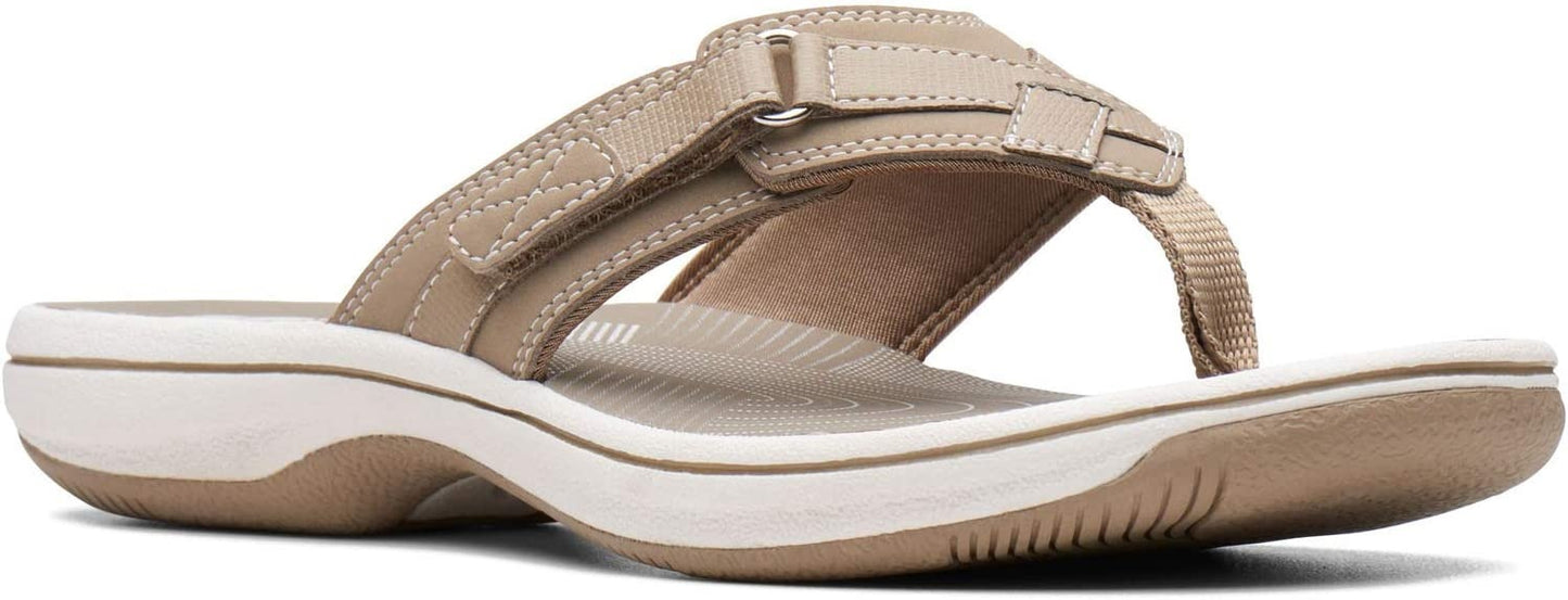 Clarks Women's Brinkley Bree Flip Flops Shoes Green Size 12 M