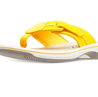 Clarks Women's Brinkley Bree Flip Flops Yellow Size 6 M