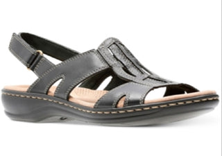 Clarks Women's Leisa Skip Sandals Black Size 8 M