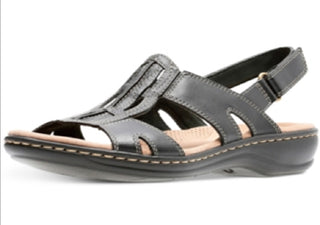 Clarks Women's Leisa Skip Sandals Black Size 8 M
